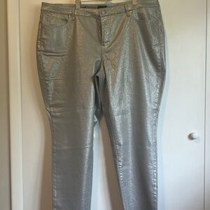 Talbots Silver Glitter Jeans (Never worn)